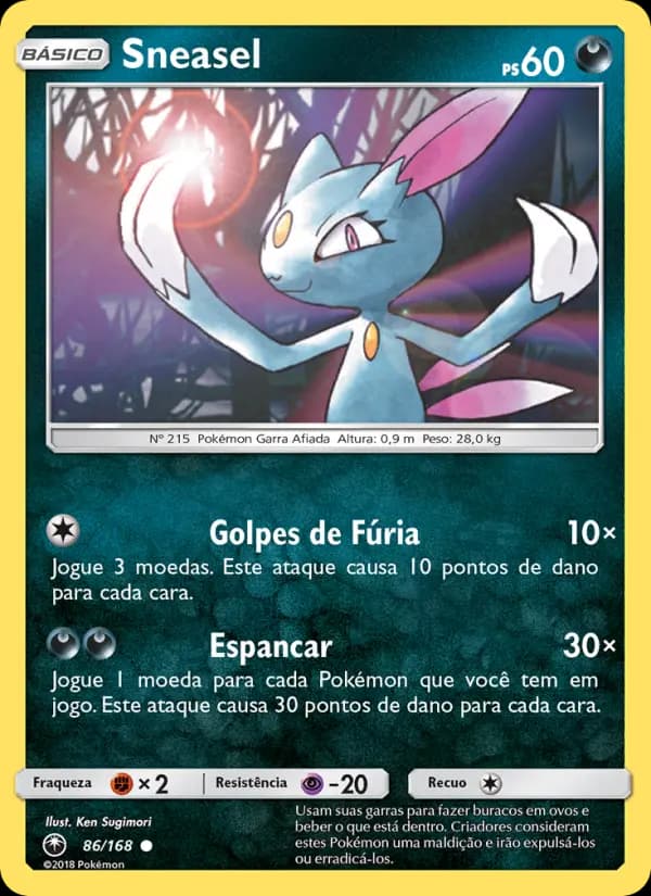 Sneasel, carta 86 de Tempestade Celestial
