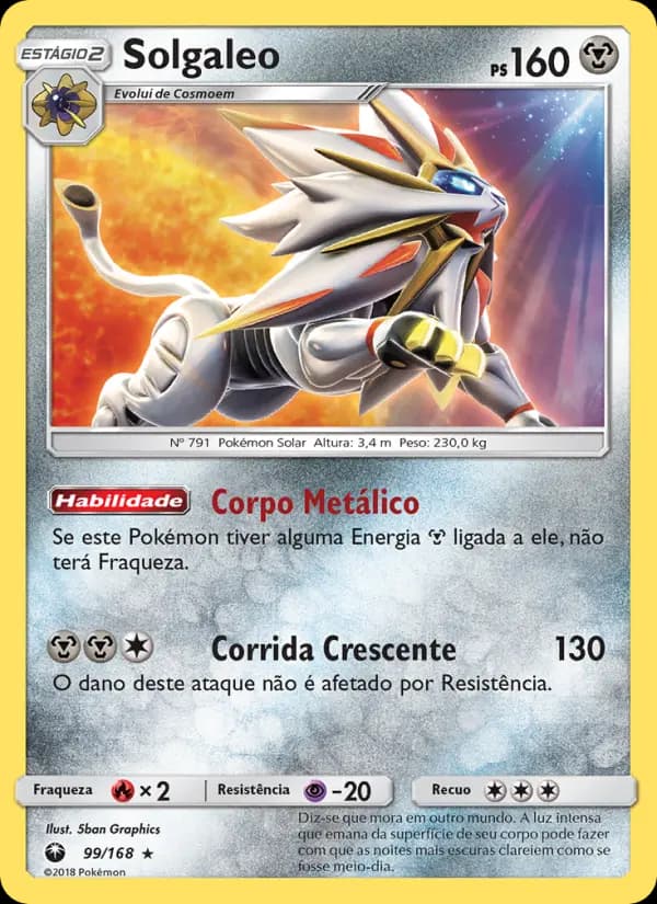 Solgaleo, carta 99 de Tempestade Celestial