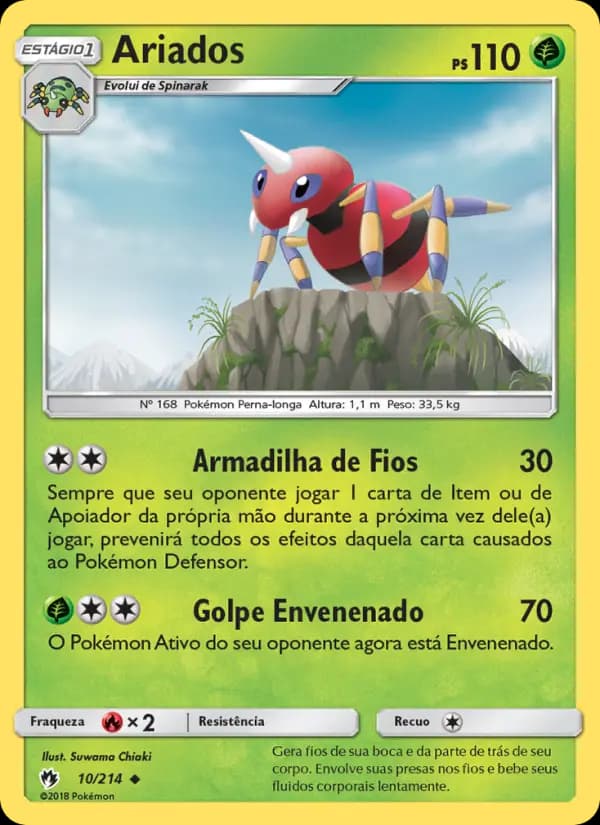 Ariados, carta 10 de Trovões Perdidos