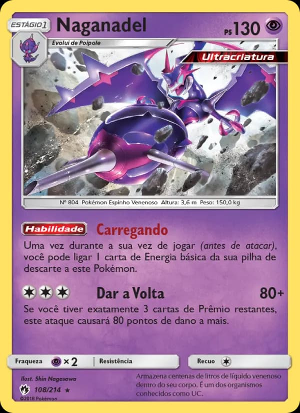 Naganadel, carta 108 de Trovões Perdidos