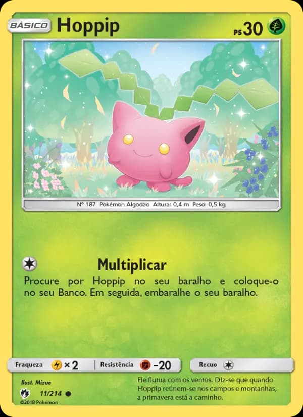 Hoppip, carta 11 de Trovões Perdidos