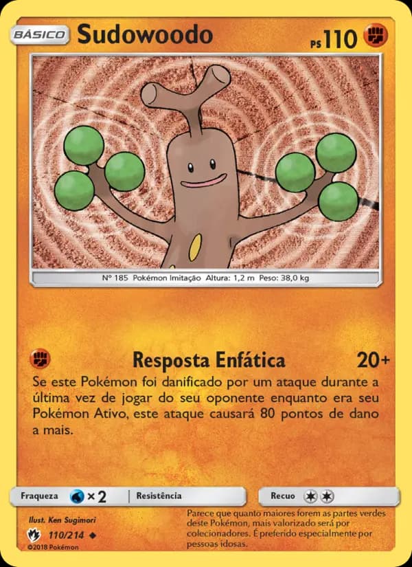 Sudowoodo, carta 110 de Trovões Perdidos