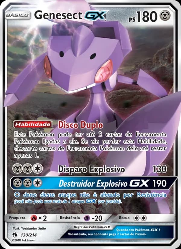 Genesect GX, carta 130 de Trovões Perdidos