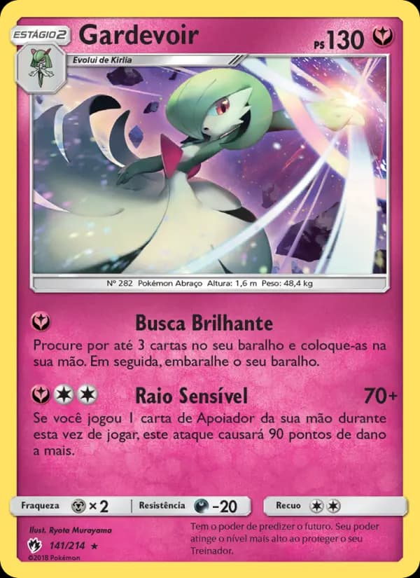 Gardevoir, carta 141 de Trovões Perdidos