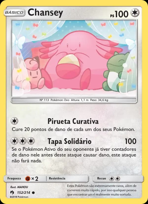 Chansey, carta 152 de Trovões Perdidos