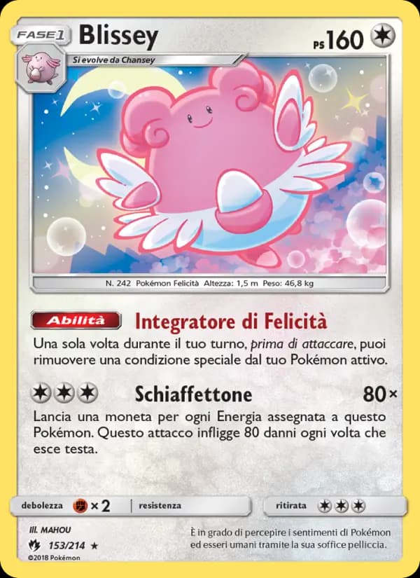Blissey, carta 153 de Trovões Perdidos