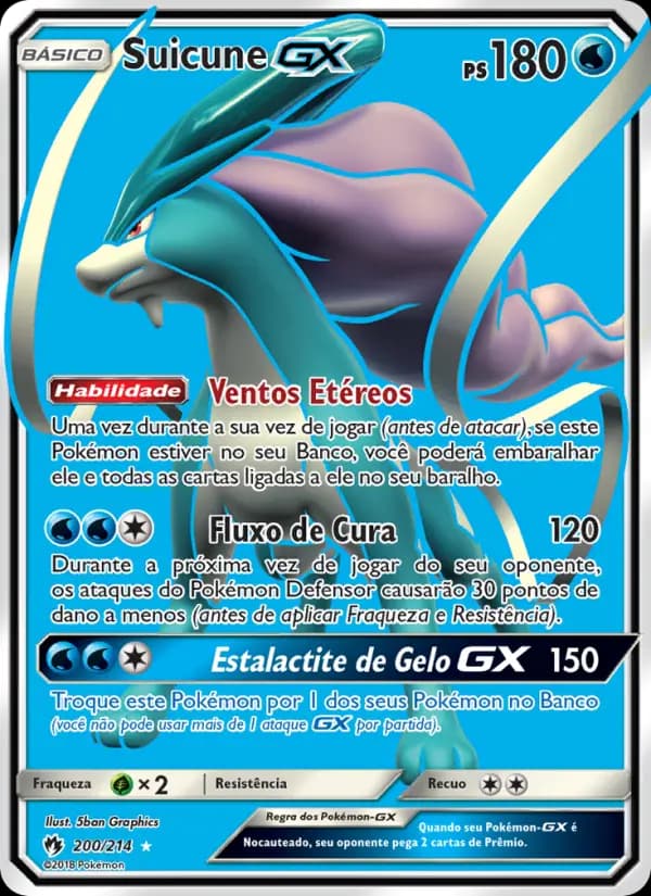Suicune GX, carta 200 de Trovões Perdidos