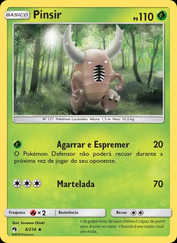 Pinsir, carta 4 de Trovões Perdidos