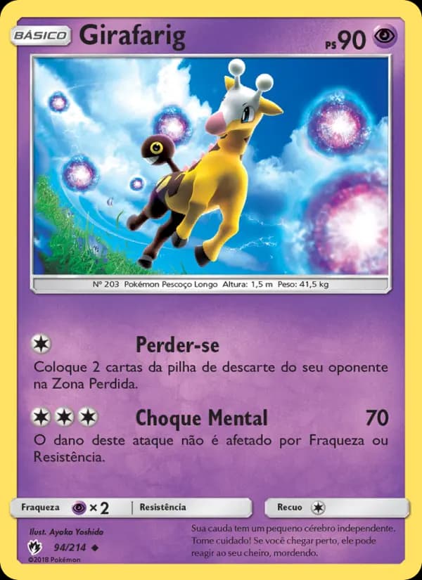 Girafarig, carta 94 de Trovões Perdidos