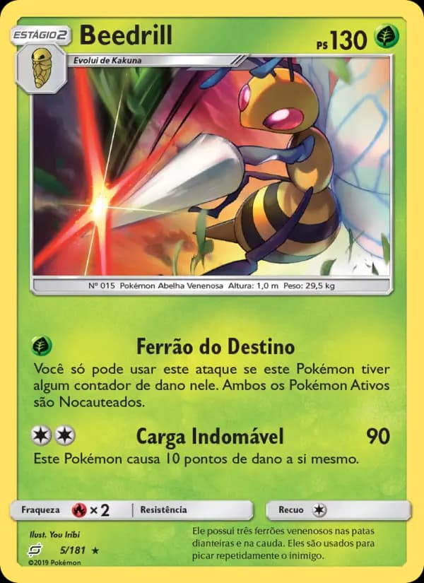 Beedrill, carta 5 de União de Aliados