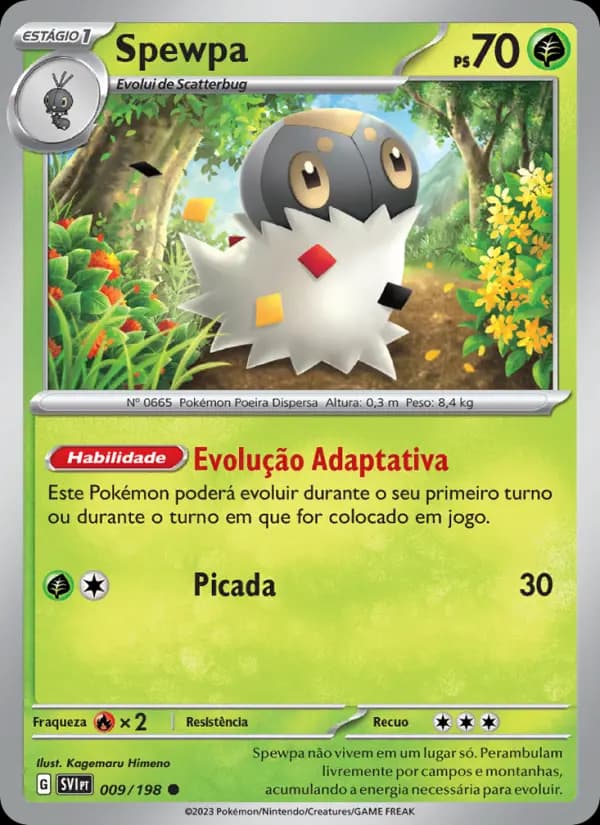 Spewpa, carta 009 de Escarlate e Violeta