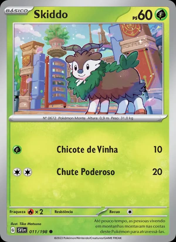 Skiddo, carta 011 de Escarlate e Violeta