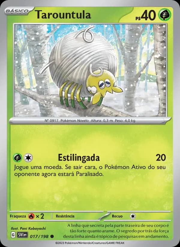 Tarountula, carta 017 de Escarlate e Violeta