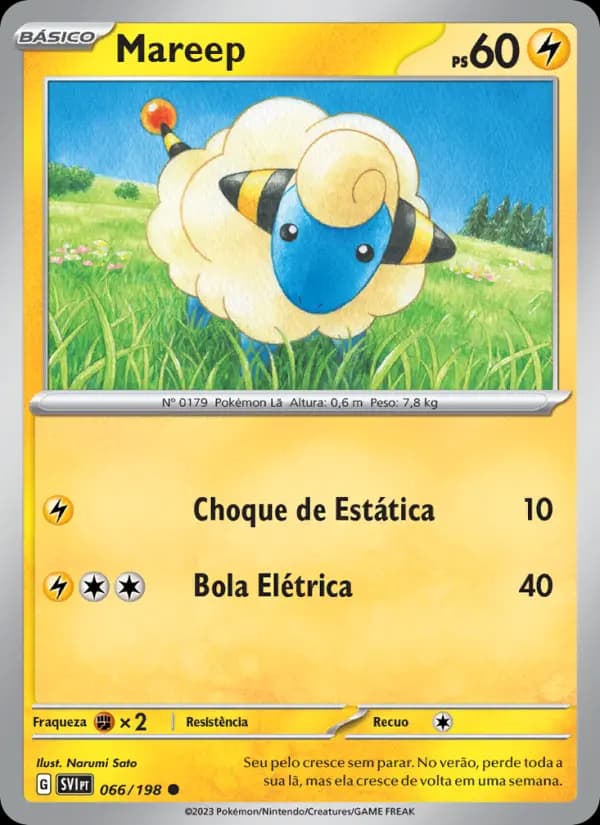 Mareep, carta 066 de Escarlate e Violeta