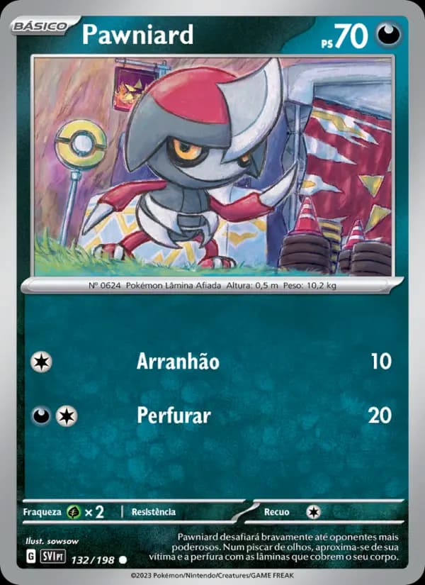 Pawniard, carta 132 de Escarlate e Violeta