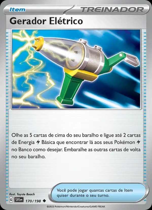 Gerador Elétrico, carta 170 de Escarlate e Violeta
