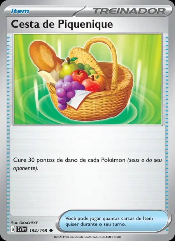 Cesta de Piquenique, carta 184 de Escarlate e Violeta