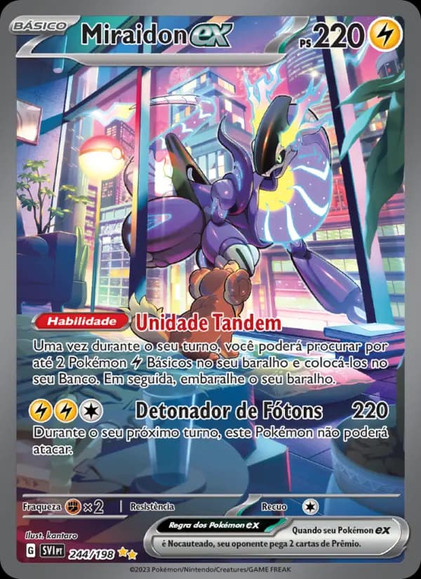 Miraidon ex, carta 244 de Escarlate e Violeta