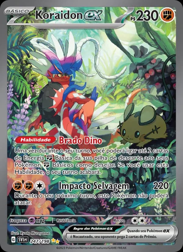 Koraidon ex, carta 247 de Escarlate e Violeta