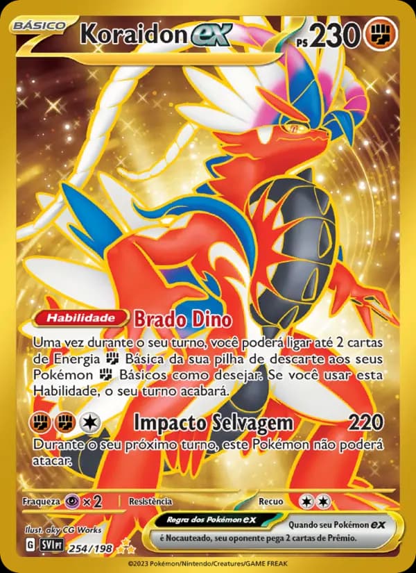Koraidon ex, carta 254 de Escarlate e Violeta