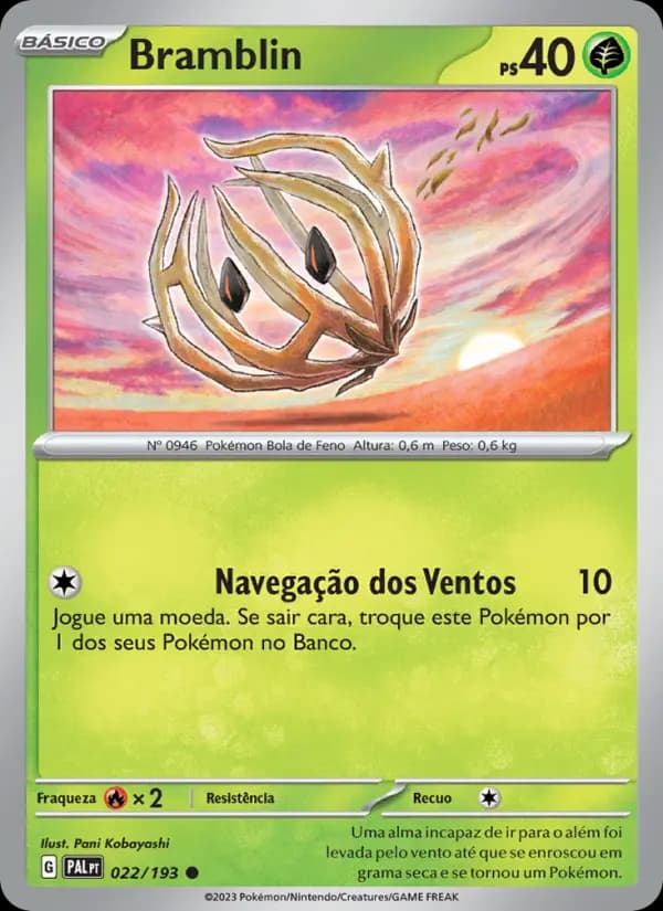 Bramblin, carta 022 de Evoluções em Paldea
