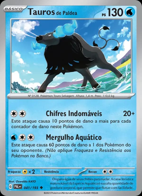 Tauros de Paldea, carta 041 de Evoluções em Paldea