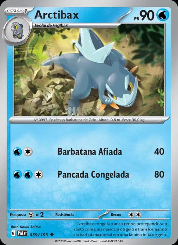 Arctibax, carta 059 de Evoluções em Paldea