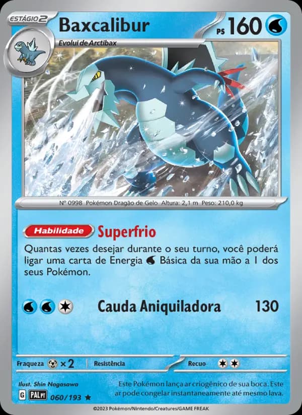 Baxcalibur, carta 060 de Evoluções em Paldea