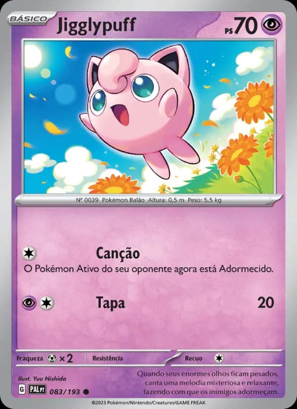 Jigglypuff, carta 083 de Evoluções em Paldea