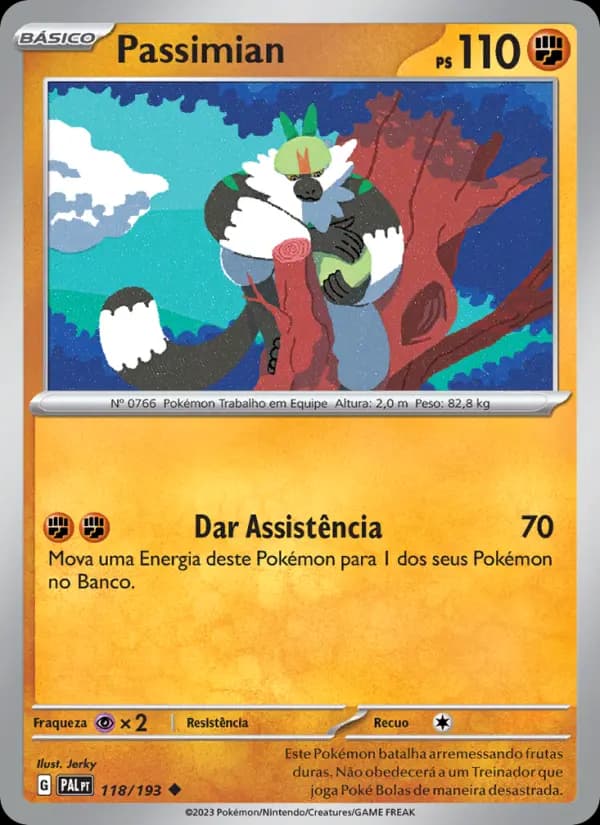 Passimian, carta 118 de Evoluções em Paldea