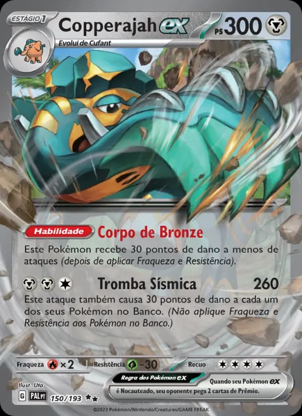 Copperajah ex, carta 150 de Evoluções em Paldea