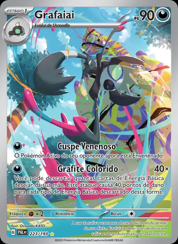 Grafaiai, carta 223 de Evoluções em Paldea