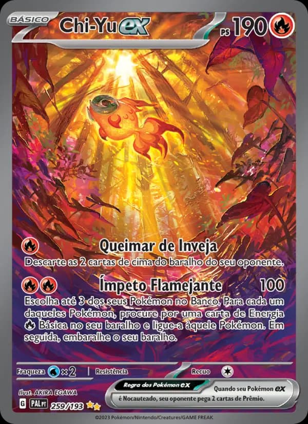 Chi-Yu ex, carta 259 de Evoluções em Paldea