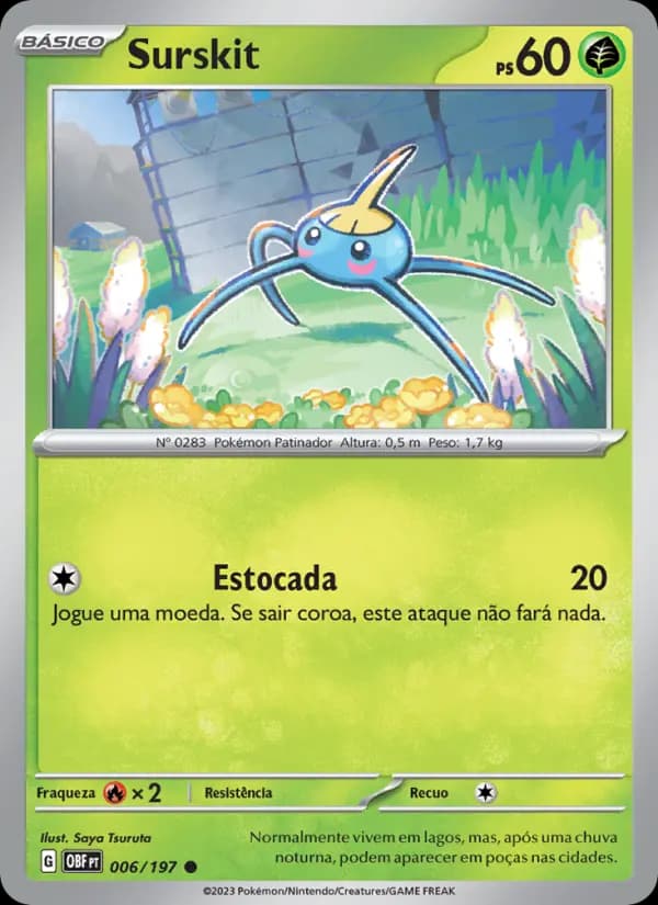 Surskit, carta 006 de Obsidiana em Chamas