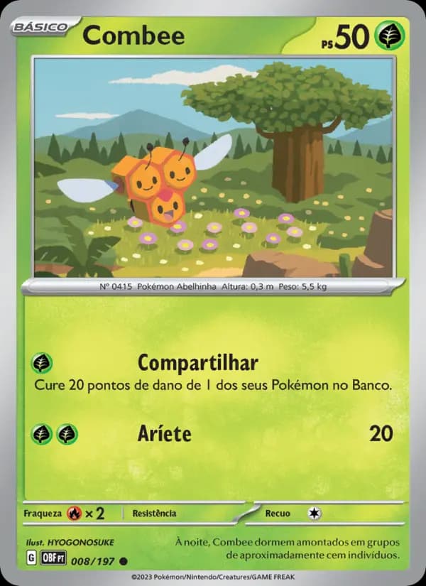 Combee, carta 008 de Obsidiana em Chamas