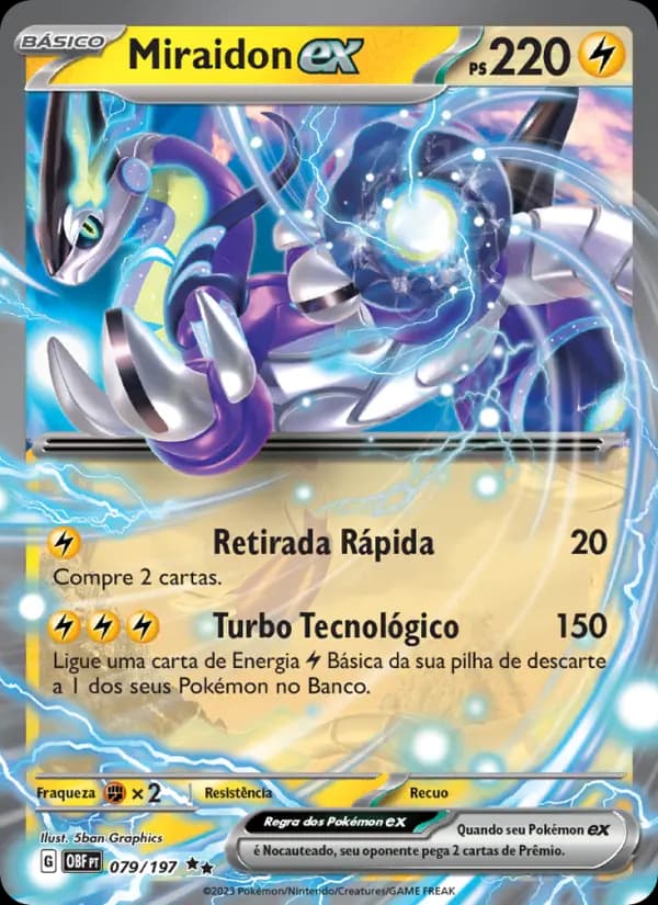 Miraidon ex, carta 079 de Obsidiana em Chamas
