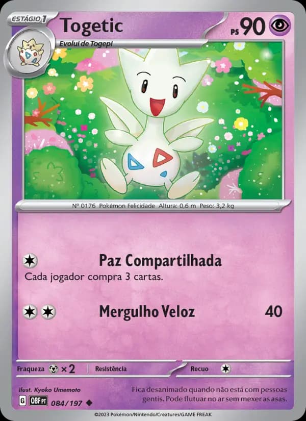 Togetic, carta 084 de Obsidiana em Chamas