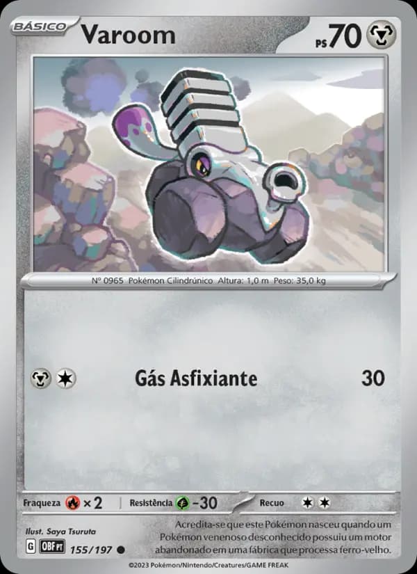 Varoom, carta 155 de Obsidiana em Chamas
