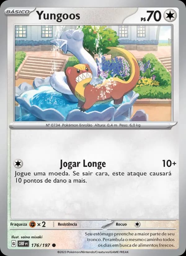 Yungoos, carta 176 de Obsidiana em Chamas