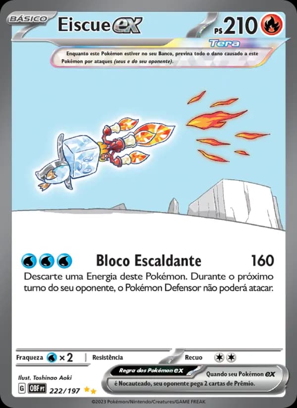 Eiscue ex, carta 222 de Obsidiana em Chamas