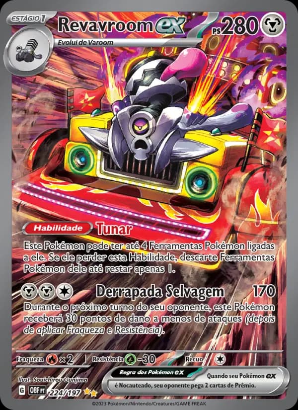 Revavroom ex, carta 224 de Obsidiana em Chamas