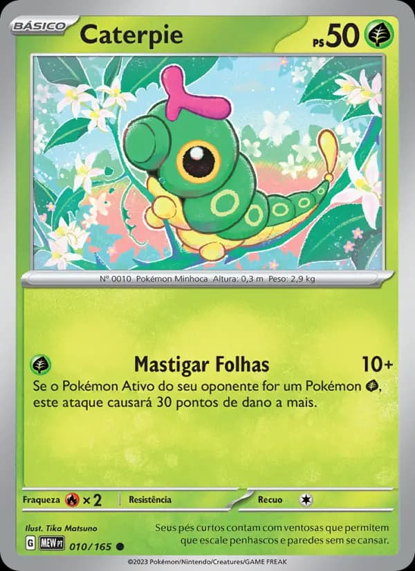Caterpie, carta 010 de 151