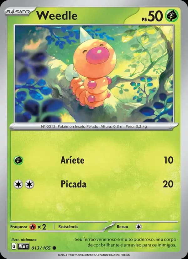Weedle, carta 013 de 151
