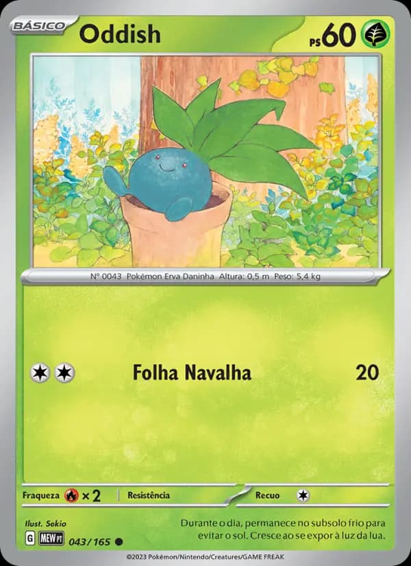 Oddish, carta 043 de 151
