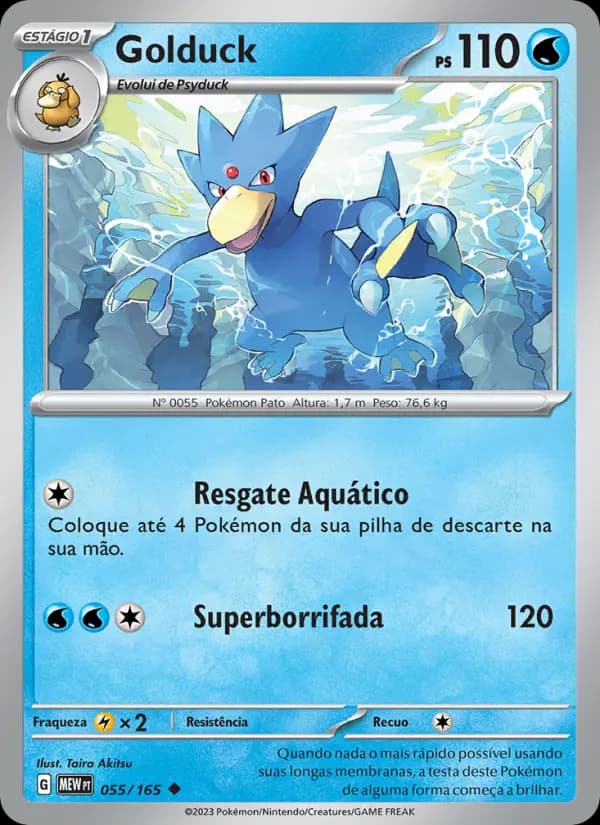 Golduck, carta 055 de 151