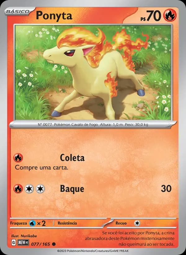 Ponyta, carta 077 de 151