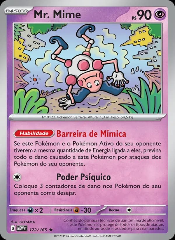 Mr. Mime, carta 122 de 151