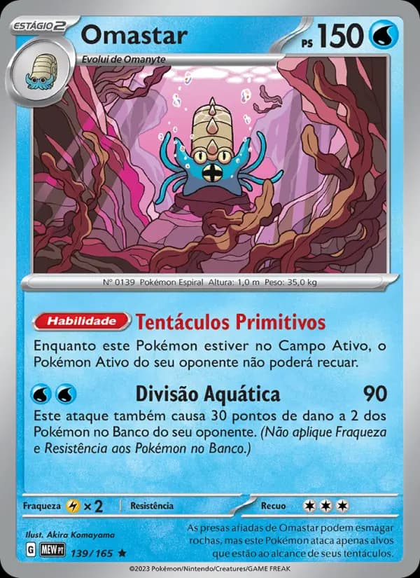 Omastar, carta 139 de 151