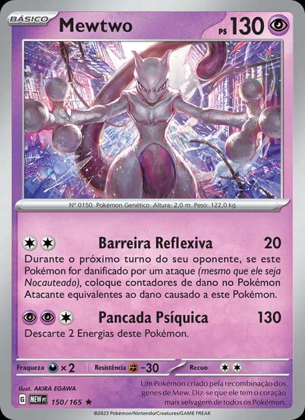 Mewtwo, carta 150 de 151