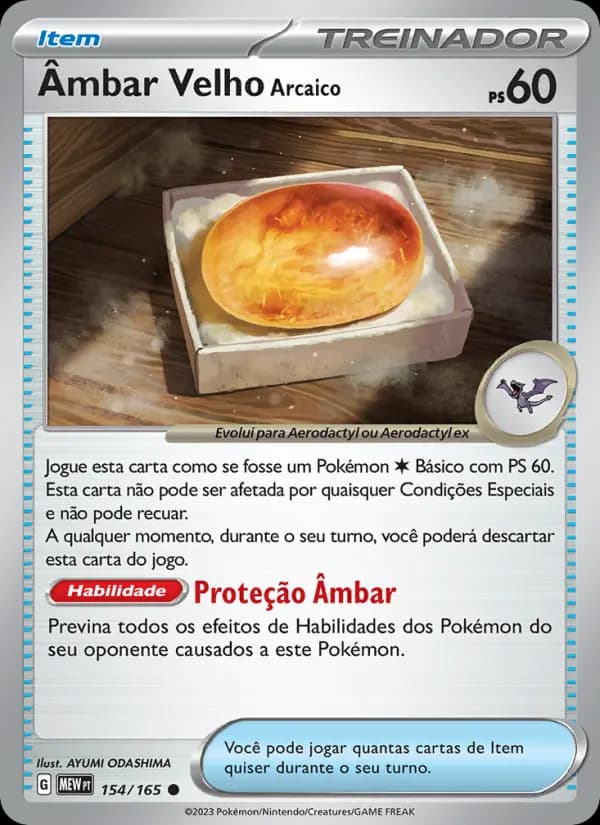 Âmbar Velho Arcaico, carta 154 de 151